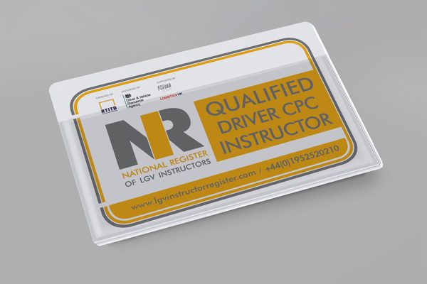 NRI Registered Driver CPC Decal Sticker Back